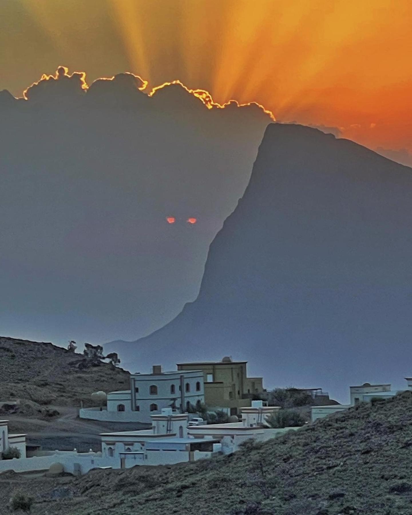 Jebel Shams Sky Villa Misfah Bagian luar foto